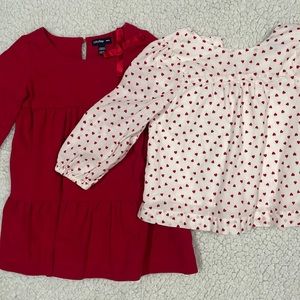 ⏰5 for $25 sale! 12-18mo. Baby Gap top & dress bundle. Great for Valentine’s Day